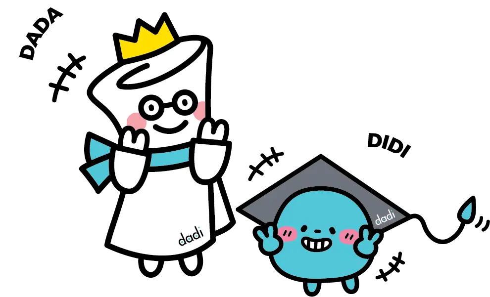 Dadi Education study abroad mascots representing international student success
