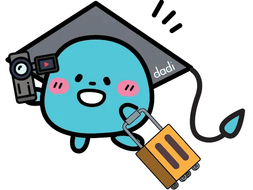 Dadi Education study abroad mascot capturing student life in the UK