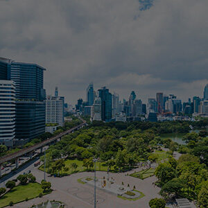City skyline showcasing modern architecture and urban development